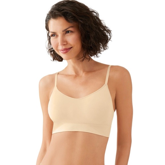 Wacoal Other - Wacoal 835575 B-Smooth Wire Free Bralette‎ Bra Seamless Lined Womens XL 1X Sand